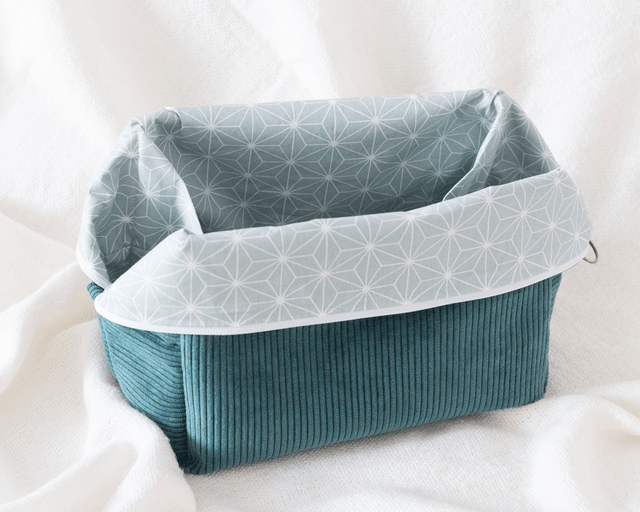 Maxi-trousse velours - Vert Sapin