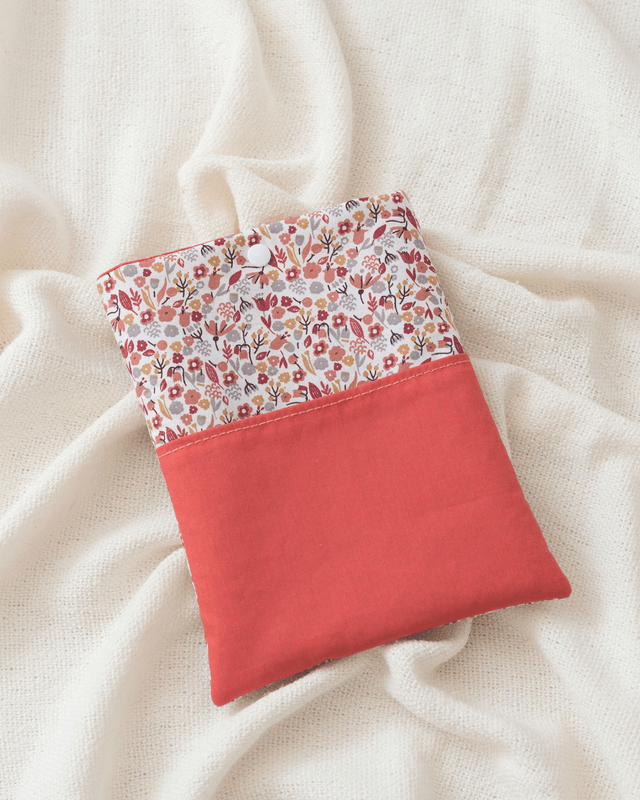 Pochette à livre Bruyère - Petit format avec poche
