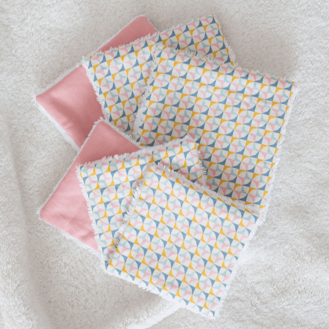 Lot de 6 cotons - Collection Pastel