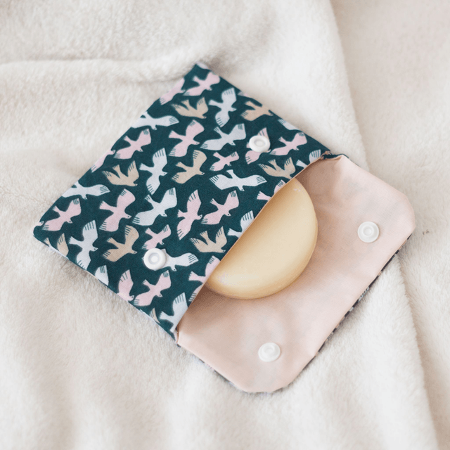 Pochette à savon Oiseaux