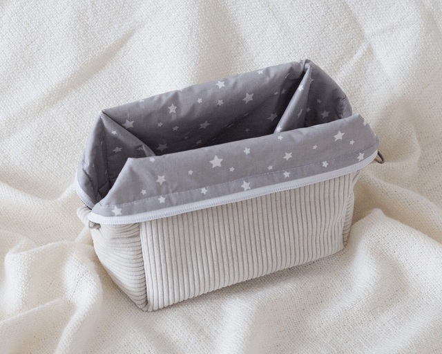 Trousse toilette velours - Beige Crème