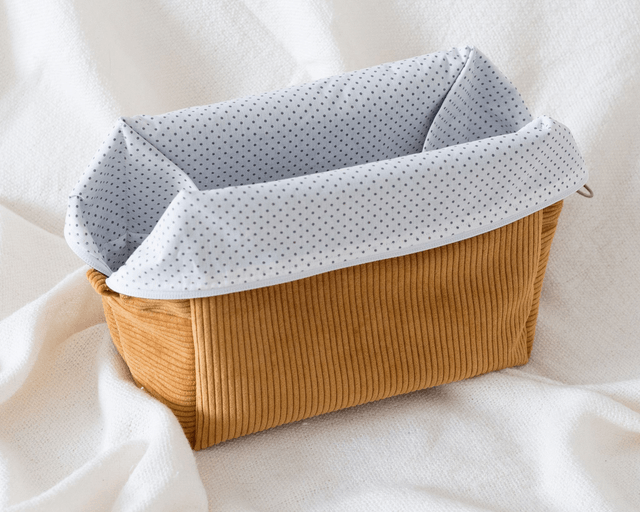 Maxi-trousse velours - Ocre Jaune
