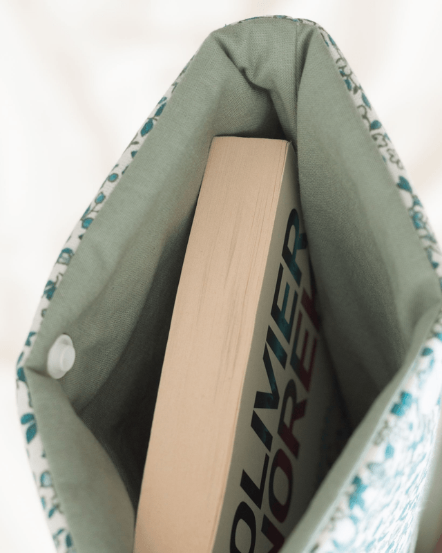 Pochette à livre Hellébore - Petit format avec poche