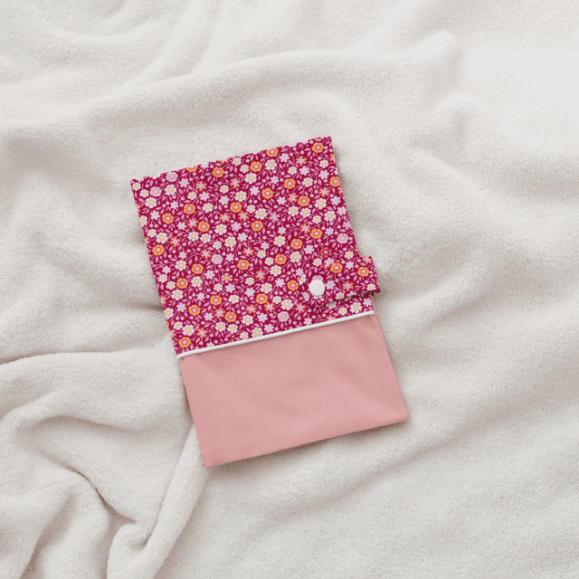 Protège Carnet de Santé Rose / Pivoine